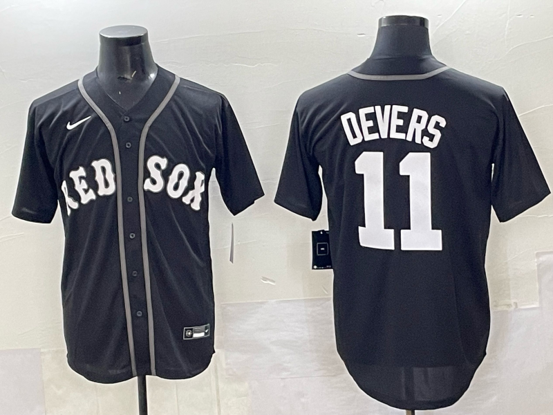 Men Boston Red Sox #11 Devers black 2025 Nike MLB Jersey 005->boston red sox->MLB Jersey